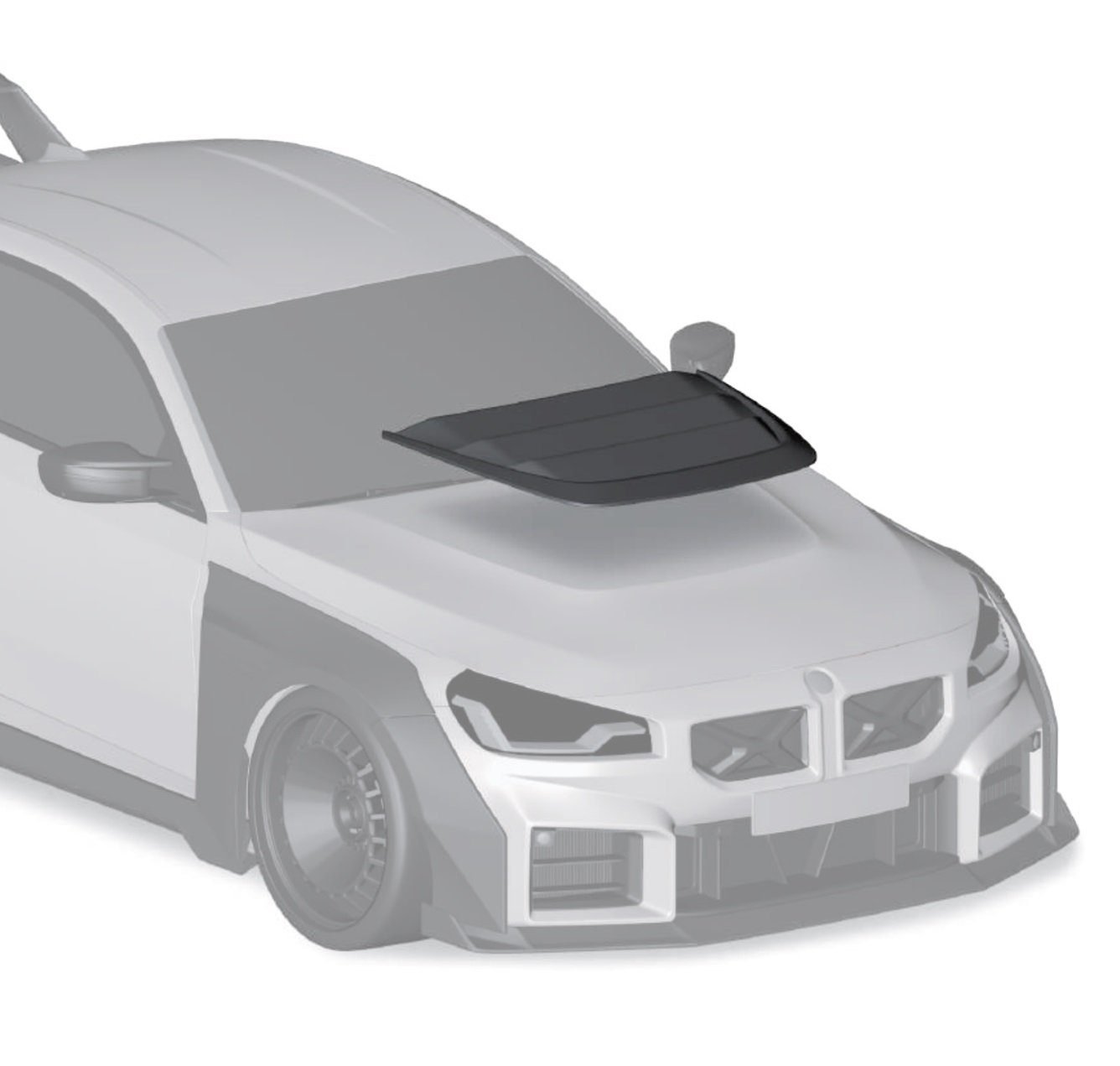 ZACOE Carbon Fiber “Meister” Front Hood Scoop for G87 BMW M2 [BM-G87-TA]
