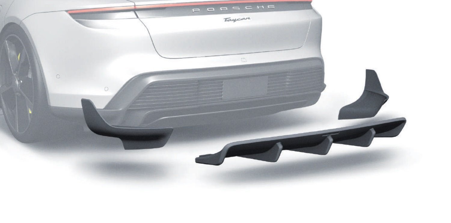 ZACOE Carbon Fiber Rear Diffuser for 9J1 Porsche Taycan