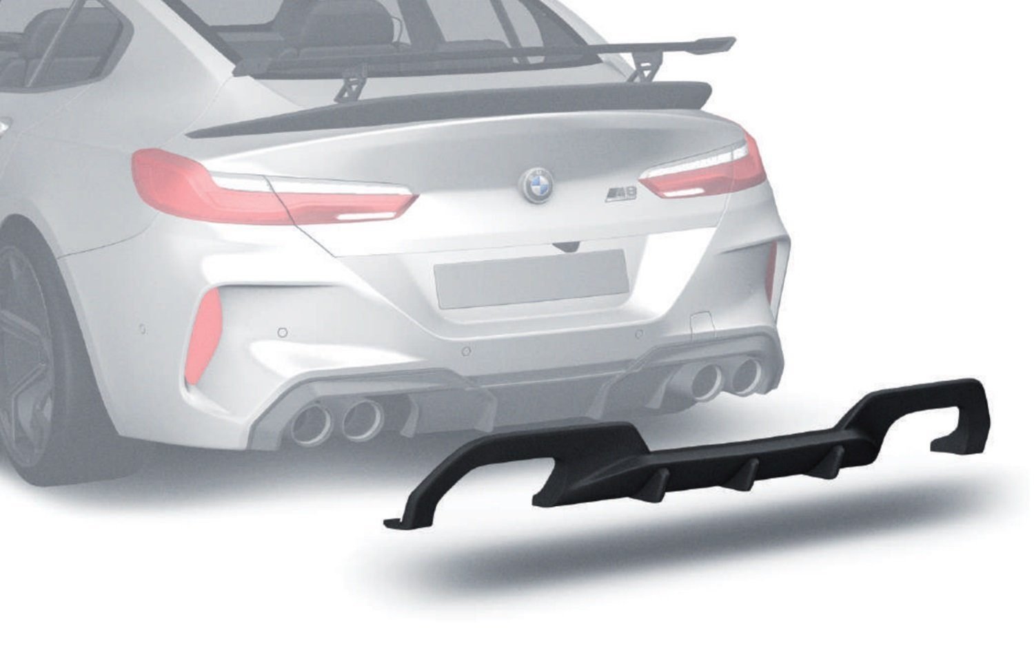 ZACOE Carbon Fiber Rear Diffuser for F92 / F93 BMW M8 [BM-F93-RD]
